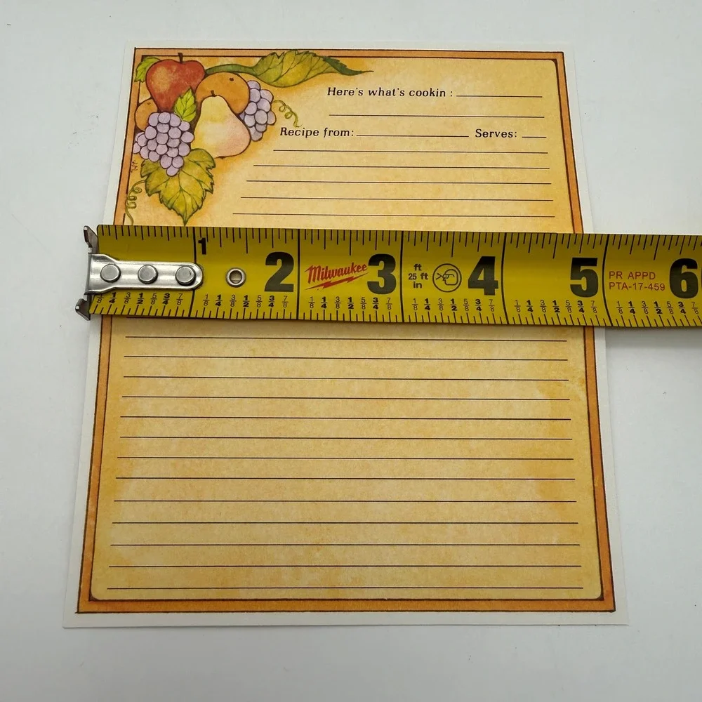 Vintage 1979 Kitchen Fare Recipe Box Set Current Inc Brown Harvest Fruit Cards